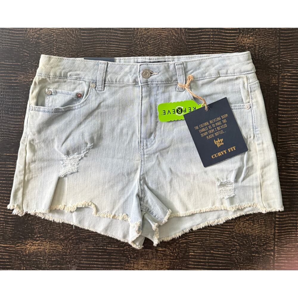 NWT Indigo Rein By Repreve Sustainable Curvy Fit High-Rise Short Size 11| 29 NWT